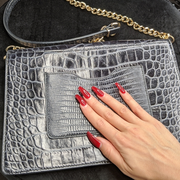 Hugo Boss Leather Croc Effect Purse - Picture 7 of 8